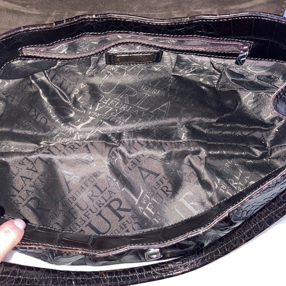 Furla Brera croc embossed shoulder bag - Picture 10 of 13